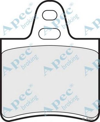APEC BRAKING pad276 -  Комплект тормозных колодок, дисковый тормоз